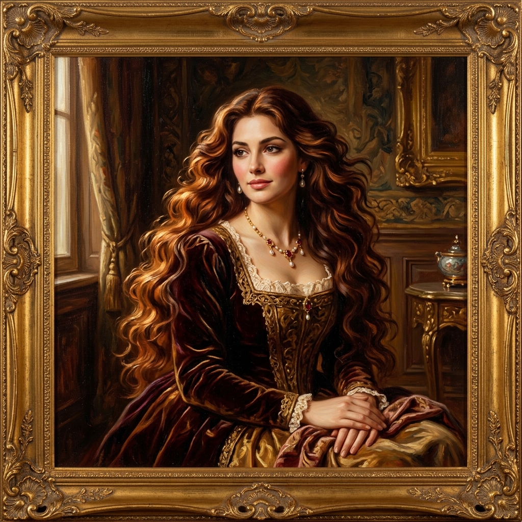 Retrato al óleo — Vanessa Atelier
